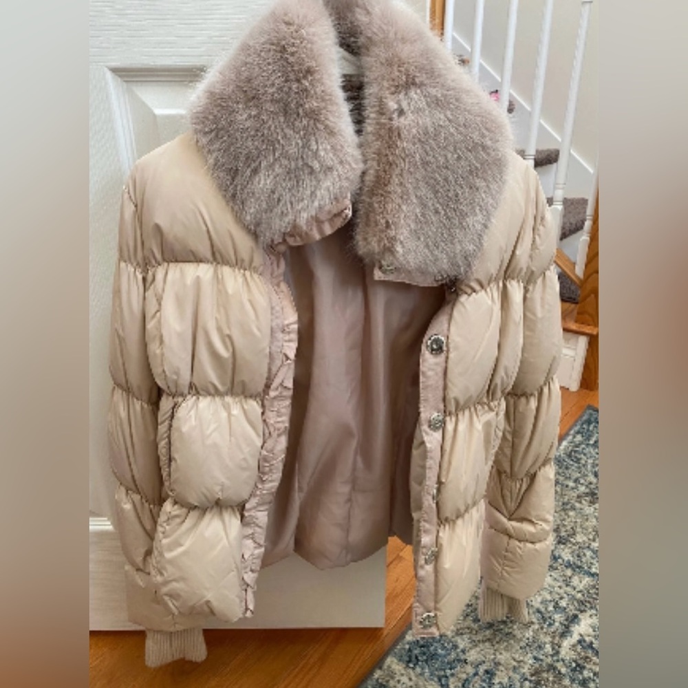Bebe Puffer Pink Jacket NWOT